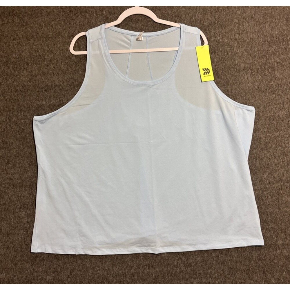 All In Motion Women's Blouse Tank Top Workout Blue 4X